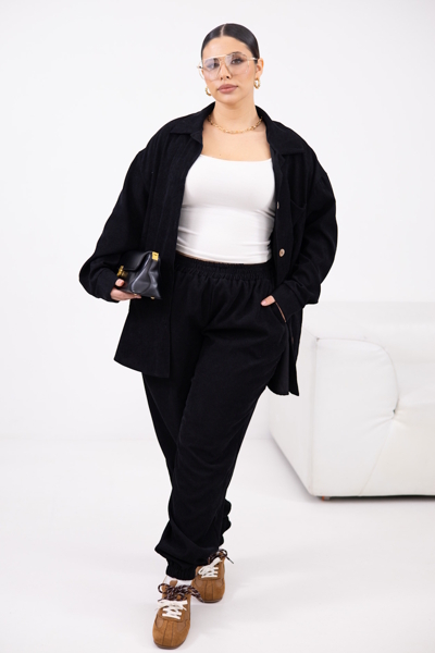 Костюм з вельвету "Дарина" чорний