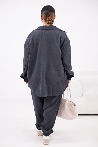 Костюм з вельвету "Дарина" графіт