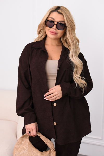 Костюм з вельвету "Дарина" шоколад