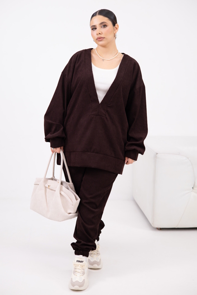 Костюм-трійка "Інна" шоколад