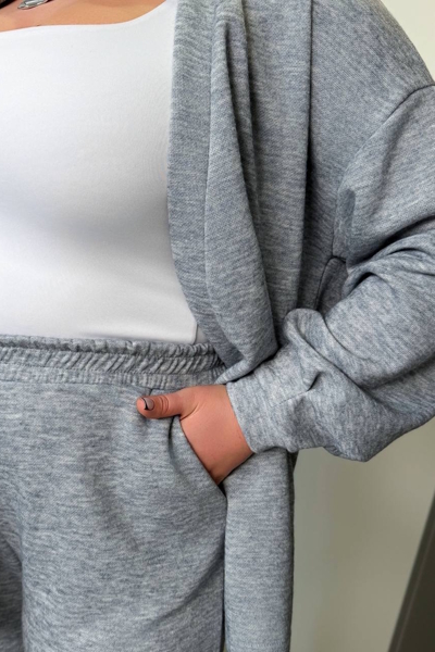 Костюм з ангори "Пуерто" сірий