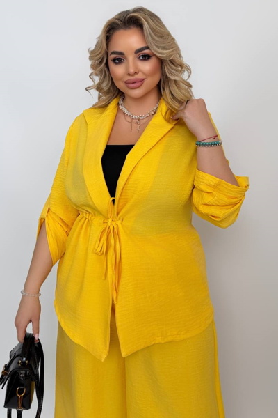 Костюм з льону "Анталія" жовтий