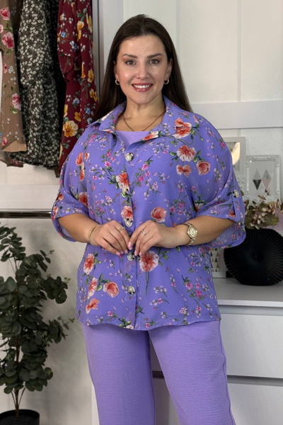 Костюм-трійка "Джері" ліловий