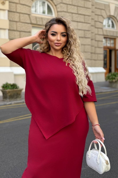 Костюм "Лея" бордовий