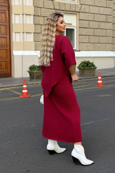 Костюм "Лея" бордовий