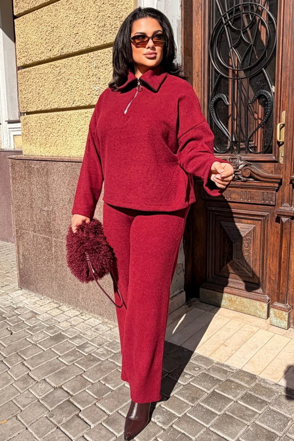 Костюм з ангори "Мегі" бордо