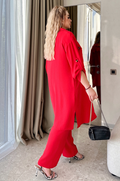 Костюм-трійка "Мілана" червоний