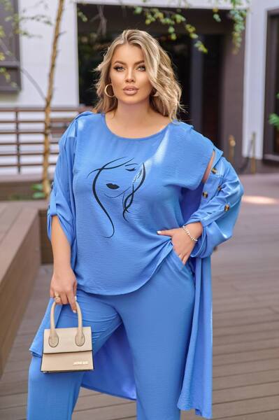 Костюм-трійка "Мілана" голубий