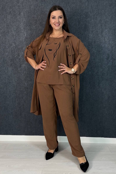 Костюм-трійка "Мілана" мокко