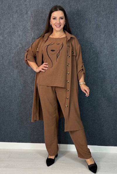 Костюм-трійка "Мілана" мокко