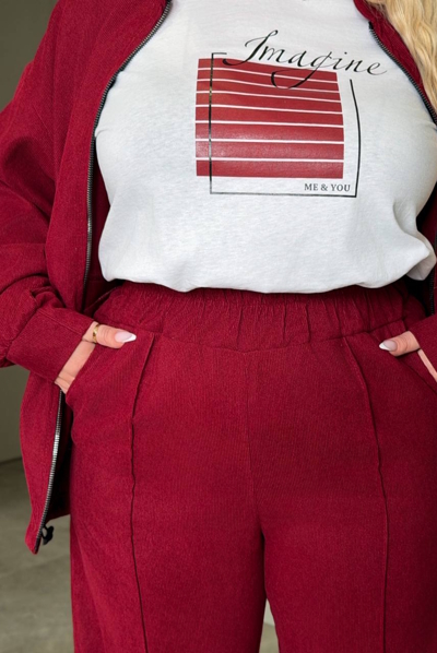 Костюм-трійка "Проект" бордо