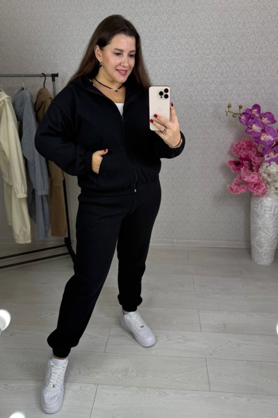 Теплий костюм "Хілтон" чорний Теплий костюм "Хілтон" чорний