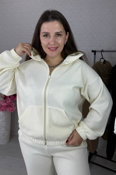 Теплий костюм "Хілтон" молоко