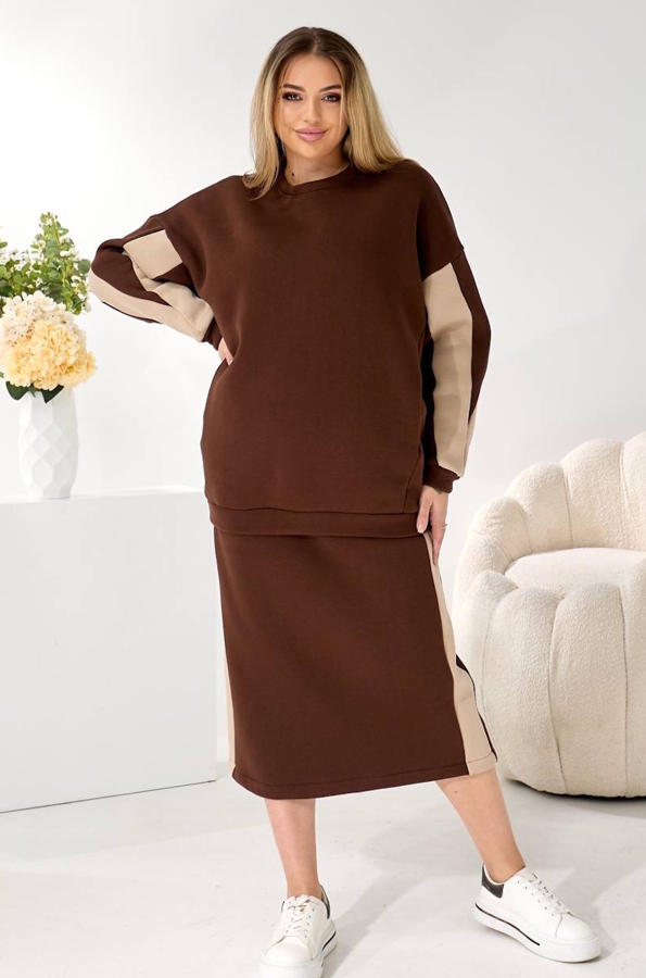 Теплий костюм "Медісон" шоколад