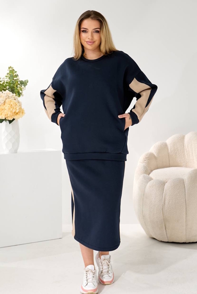 Теплий костюм "Медісон" темно-синій