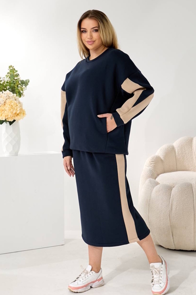 Теплий костюм "Медісон" темно-синій