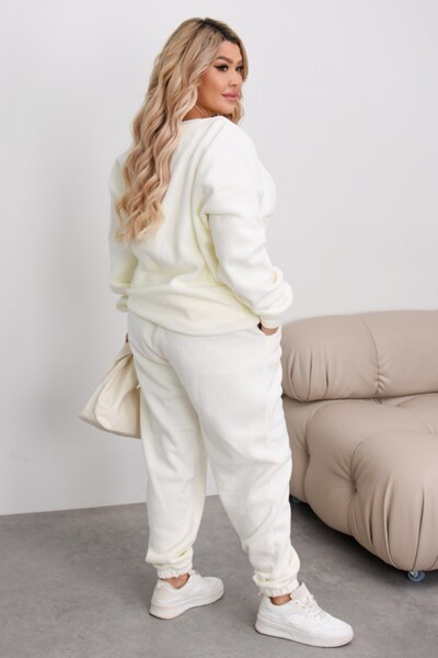 Теплий костюм "Лілібет" молоко