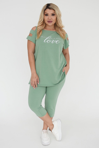 Літній костюм "Оллі" фісташка