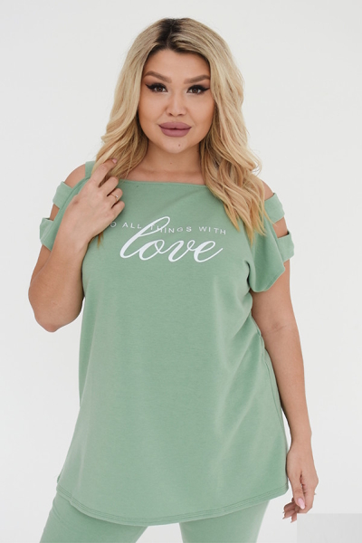 Літній костюм "Оллі" фісташка