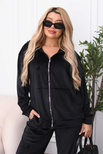 Костюм з велюру "Алсу" чорний