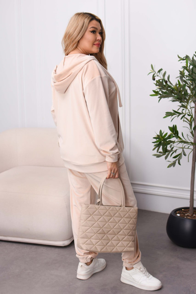 Костюм з велюру "Алсу" пісочний