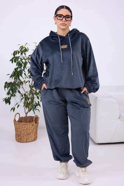 Костюм з велюру "Аскона" графіт