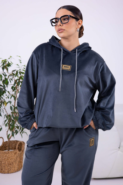 Костюм з велюру "Аскона" графіт