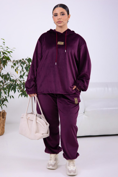 Костюм з велюру "Аскона" марсала