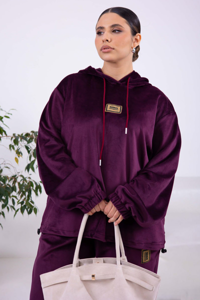 Костюм з велюру "Аскона" марсала