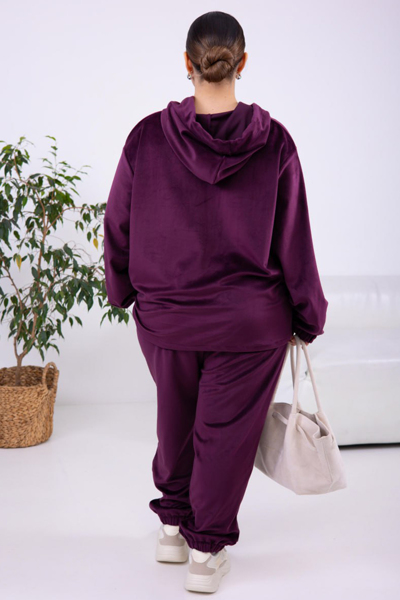 Костюм з велюру "Аскона" марсала