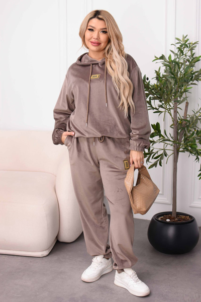 Костюм з велюру "Аскона" мокко