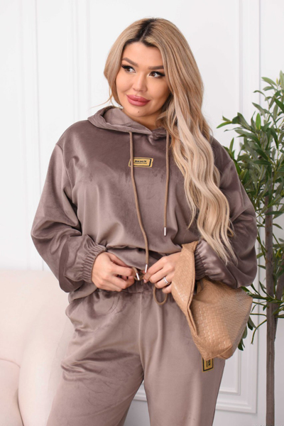 Костюм з велюру "Аскона" мокко