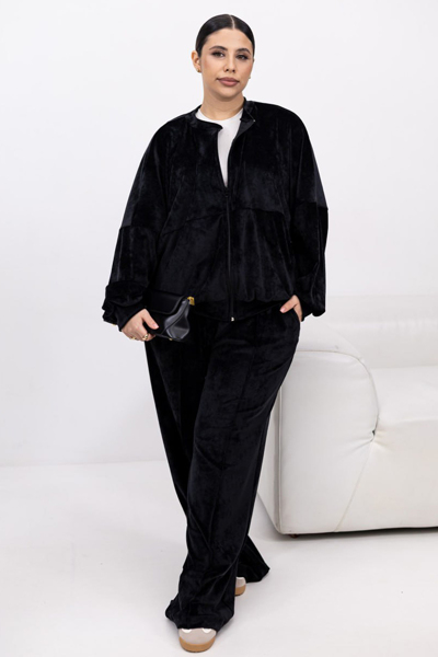 Костюм з велюру "Каліфорнія" чорний