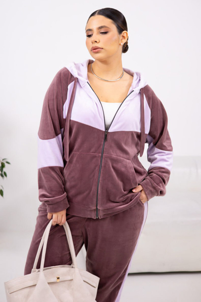 Костюм з велюру "Роза" мокко