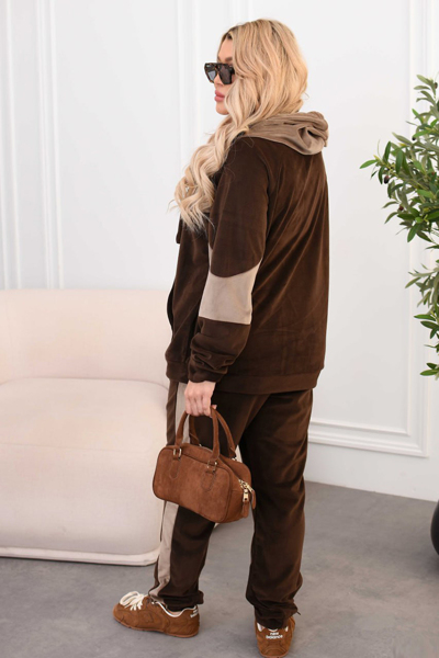 Костюм з велюру "Роза" шоколад