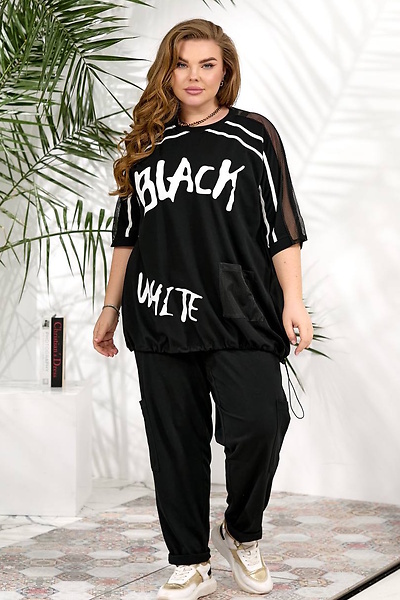 Літній костюм "Арія" чорний