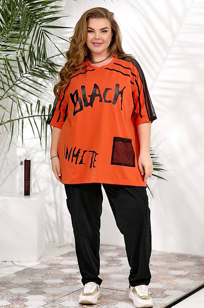 Літній костюм "Арія" оранжевий