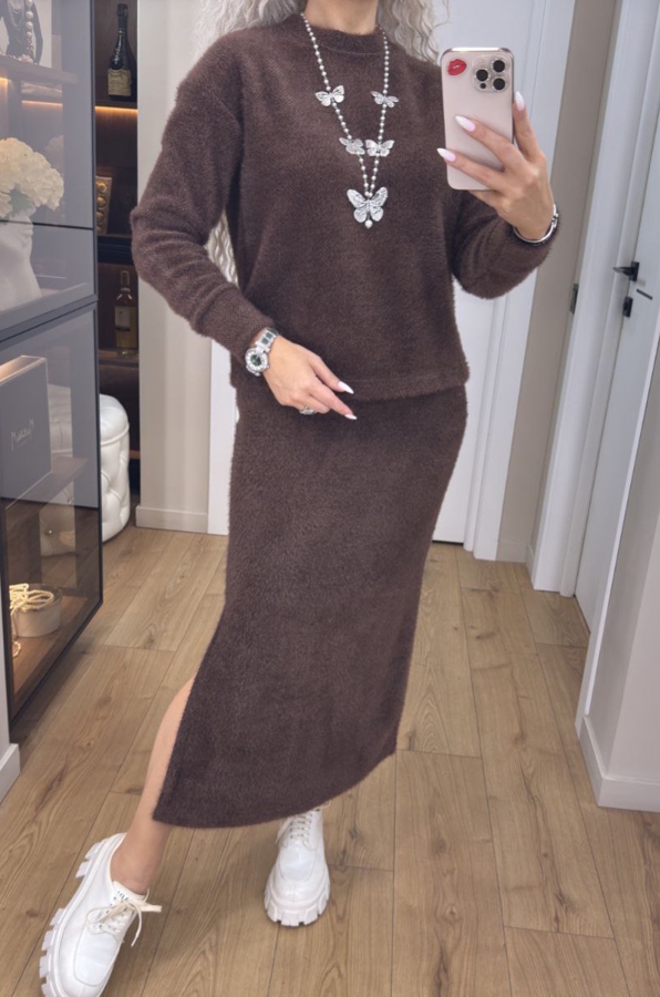 Костюм з альпаки "Люсі" шоколад