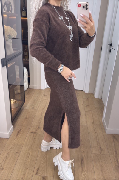 Костюм з альпаки "Люсі" шоколад