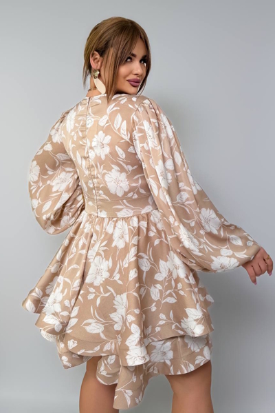 Плаття з шовку "Бейліз" бежеве