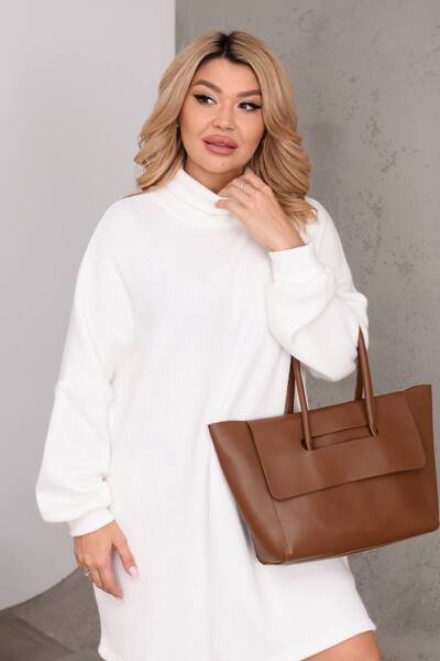 Светр-туніка "Ельза" білий