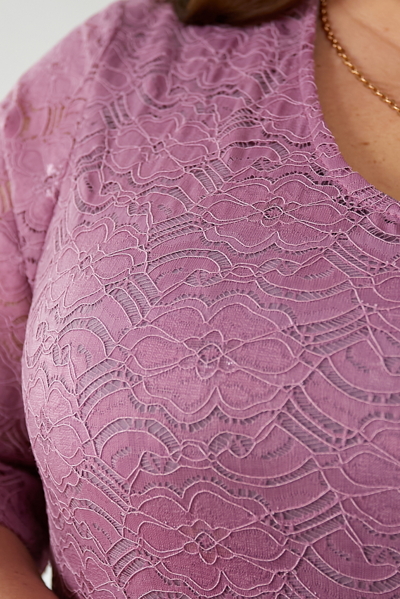 Гипюрове плаття "Піал" рожеве