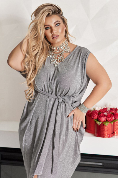 Плаття "Меггі" срібло