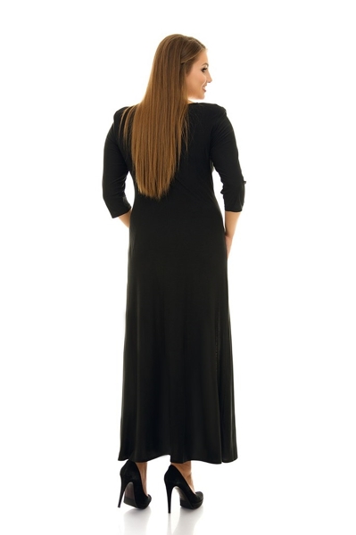 Плаття великих розмірів "Маріана" чорне
