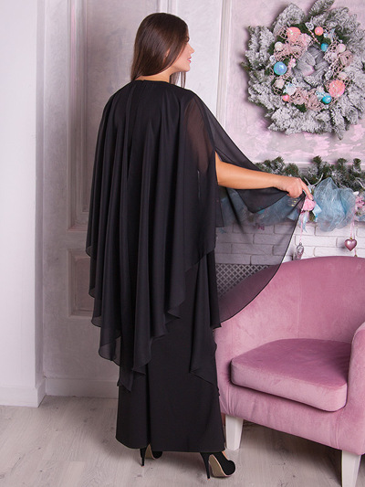 Плаття великих розмірів "Примадонна" чорне