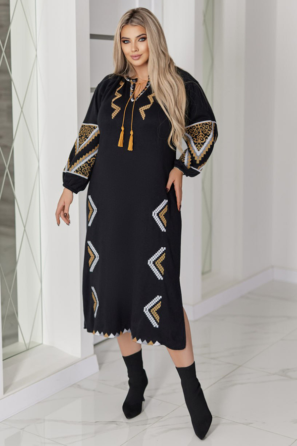 Плаття з ангори "Бетані" чорне