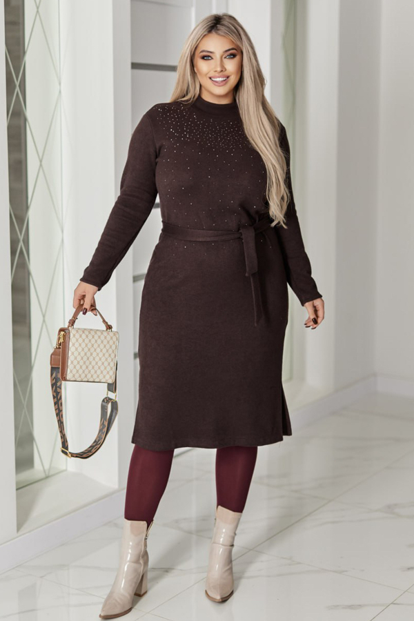 Плаття з ангори "Сальма" шоколад