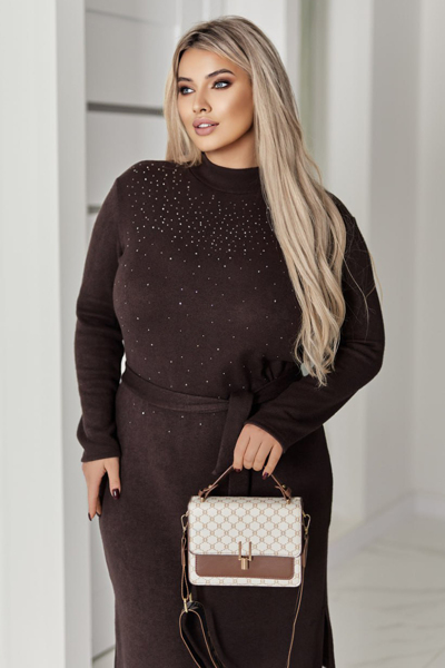 Плаття з ангори "Сальма" шоколад