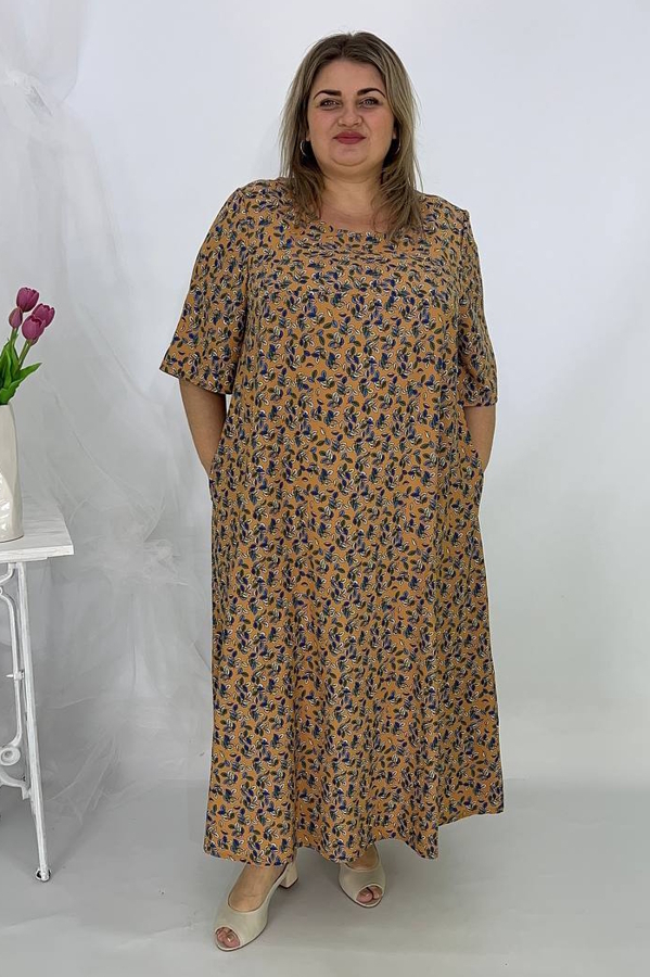 Плаття "Деметра" гірчиця