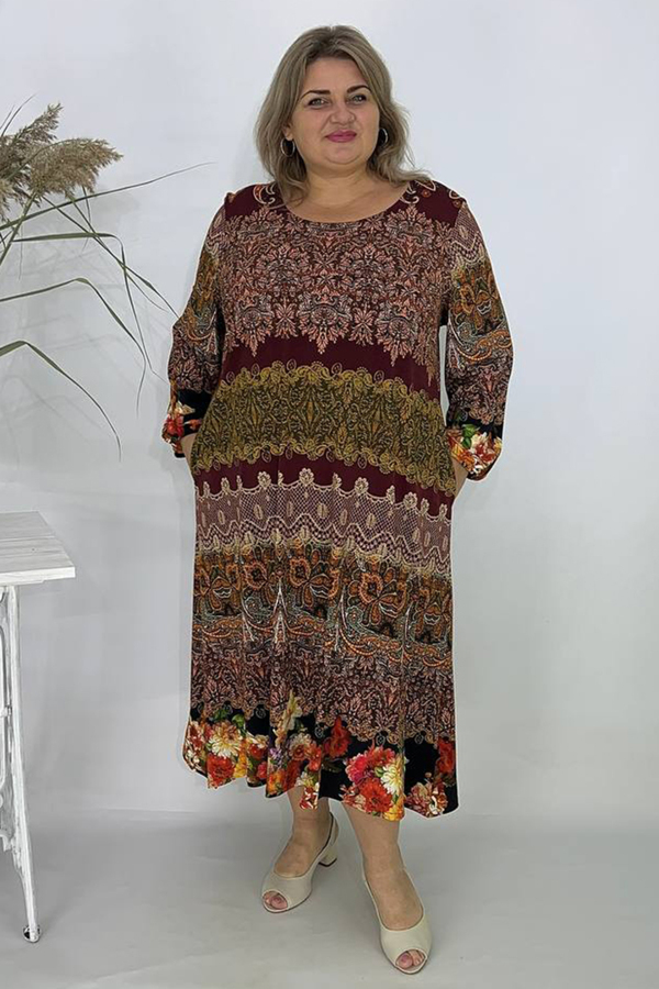 Плаття "Ольга" різнокольорове